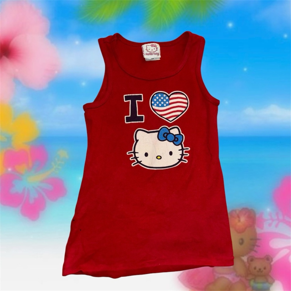 Hello Kitty Red Tank Top Sz M